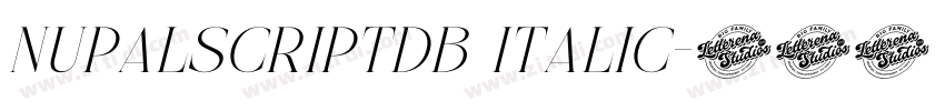 NupalScriptDB Italic字体转换 NupalScriptDB Italic字体转换